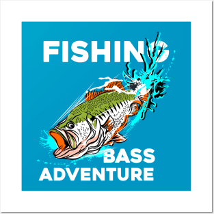 FISHING BASS ADVENTURE Posters and Art